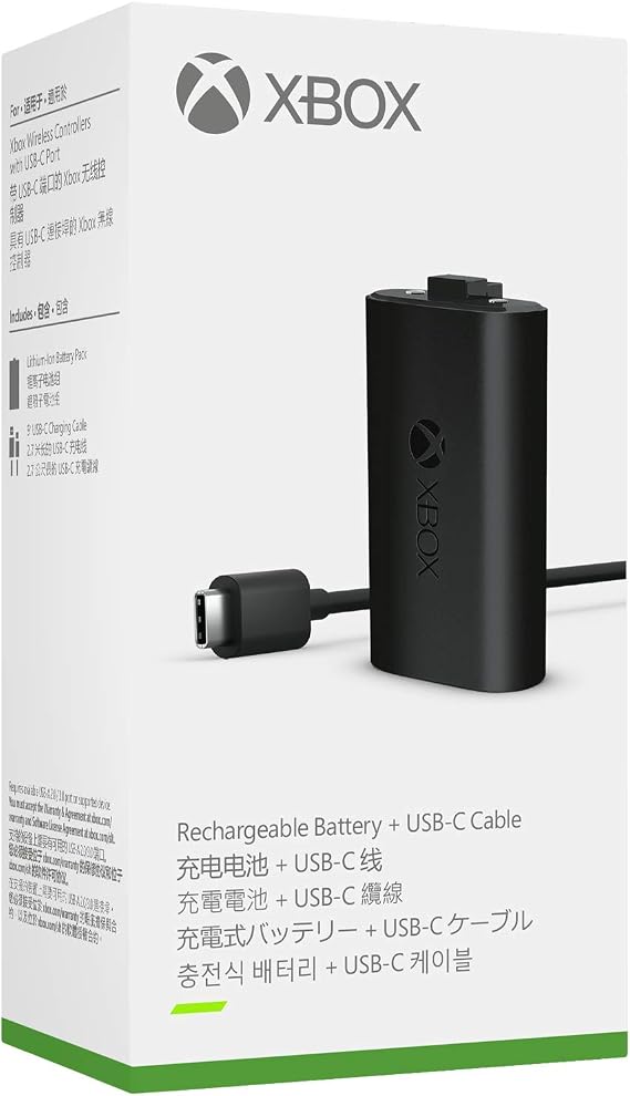 純正品Xbox 充電式バッテリー + USB-C ケーブル