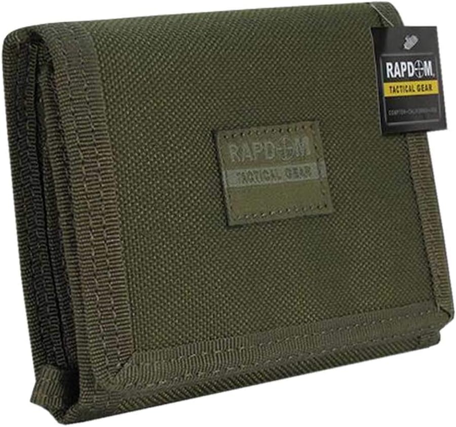 RAPDOM Tactical Wallet Olive Drab 4.75 x 3.5 x 0.75