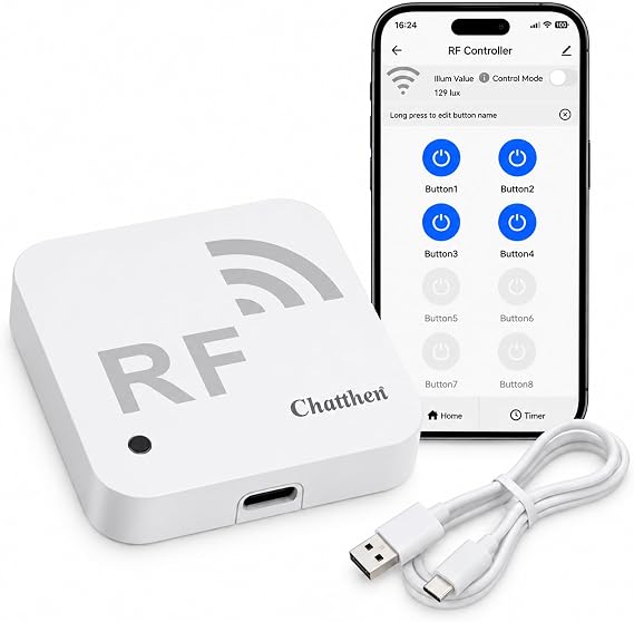 RF01 WLAN RF Bridge 433 MHz for Fixed Code Remote Controls
