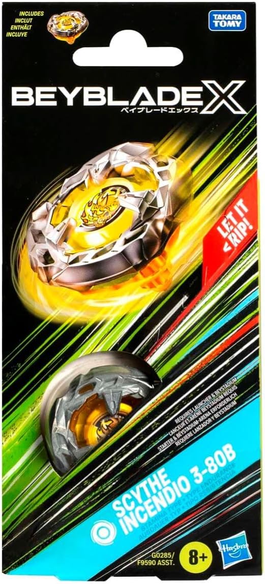 Beyblade X Scythe Incendio 3-80B Kreisel Booster Pack