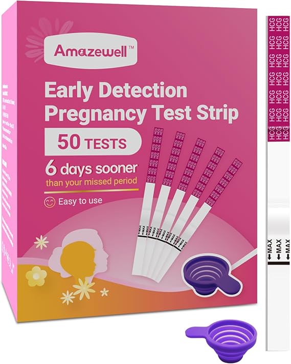 Ovulation and Pregnancy Test Strips Combination (50HCG + 1 Urine Cup)