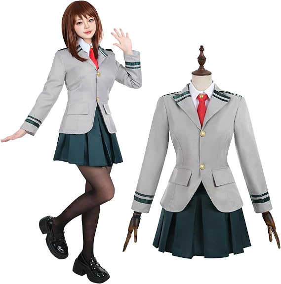 Kamiwaru Ryohin My Hero Academia Cosplay Uniform Yuei High School 1st Year Class A Izuku Midoriya Katsuki Bakugo Tenya Iida Shoto Todoroki Ochako Uraraka Wind Costume Anime Cosplay Event Outfit