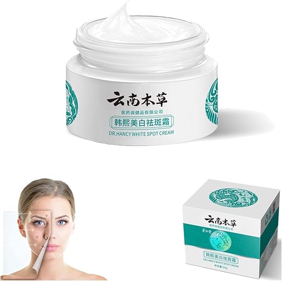 Dr Hancy White Spot Cream Japan, Japanese Melasma Cream, Yunnan Herbal Whitening And Freckle-Removing Cream, Dark Spot Corrector for Face, De China for Dry & Sensitive Skin 1pcs