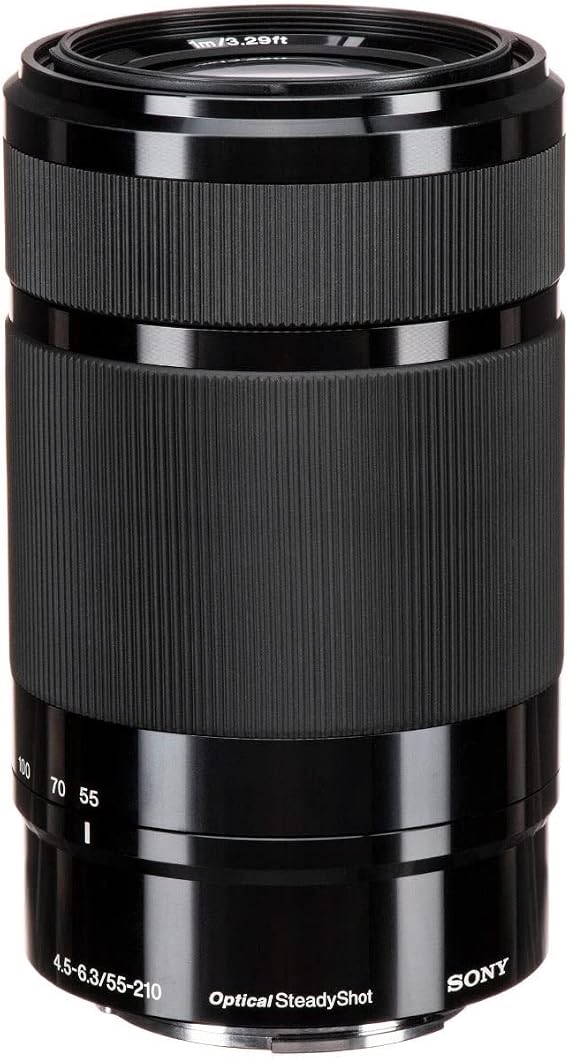 Sony Sel-55210 Telefoto Zoom Lens, 55-210 Mm, F4.5–6.3, Oss, Aps-C, A6000, A5100, A5000 Ve Nex Serisi İçin Uygun, E-Mount, Siyah (Sony Eurasia Garantili)