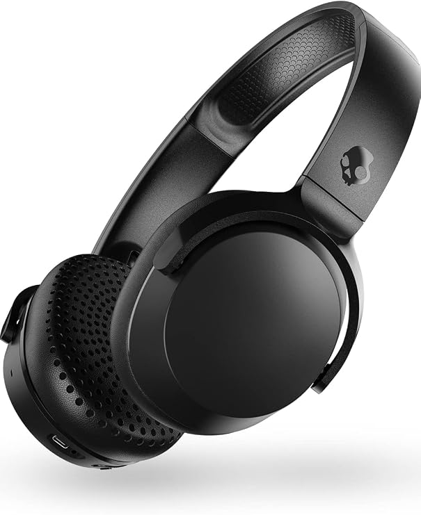 Skullcandy Official Store Riff Wireless2 On-Ear Wireless Headphones Multipoint 34-Hour Playback Bluetooth 5.2 Heavy Bass with Microphone S5PRW-P740 Riff Wireless2, Black