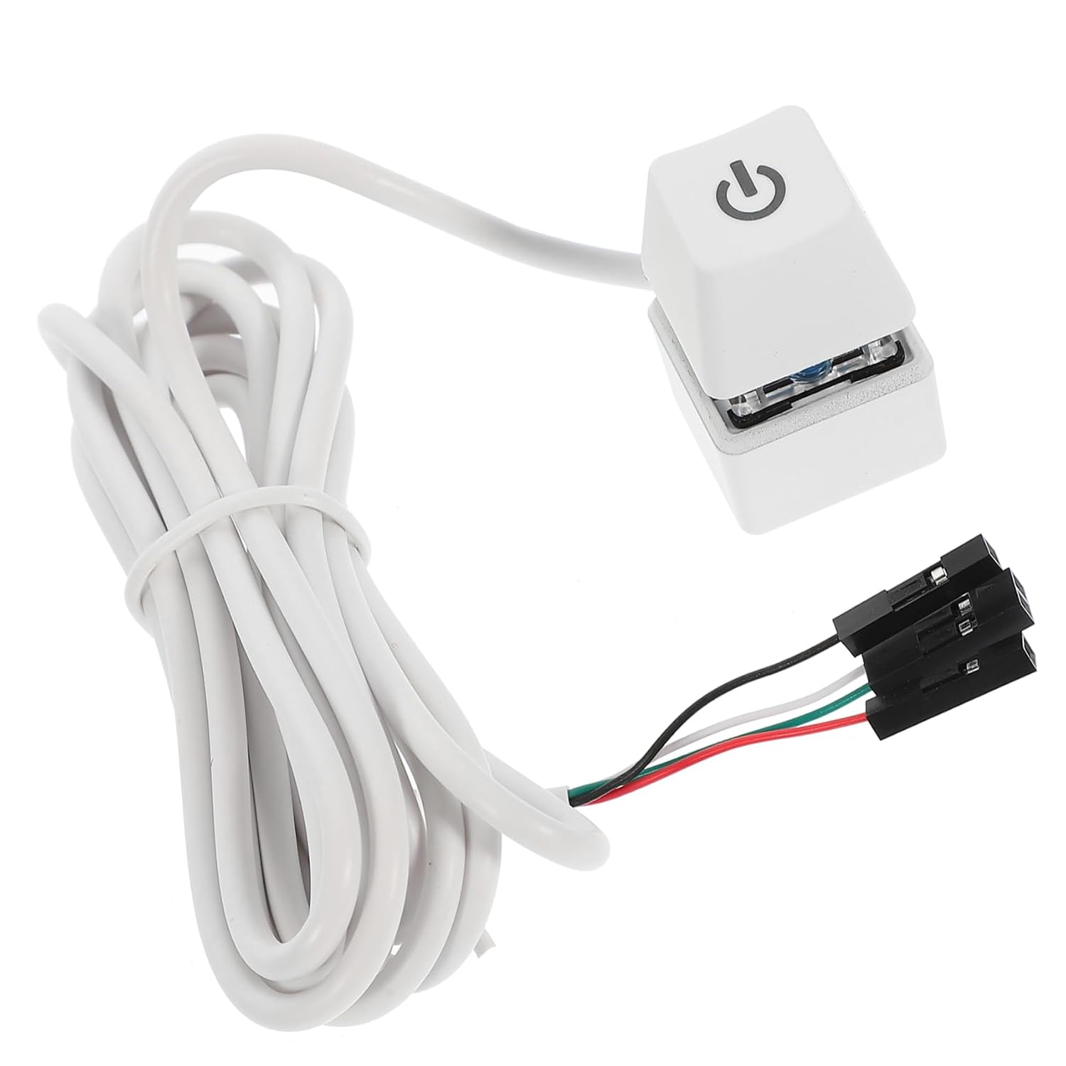 Computer External Switch Computer Accessories PC Switch with Extension Cable Desktop Computer Case Switch PC Switch with Cable Computer Switch and Cable Computer Chassis