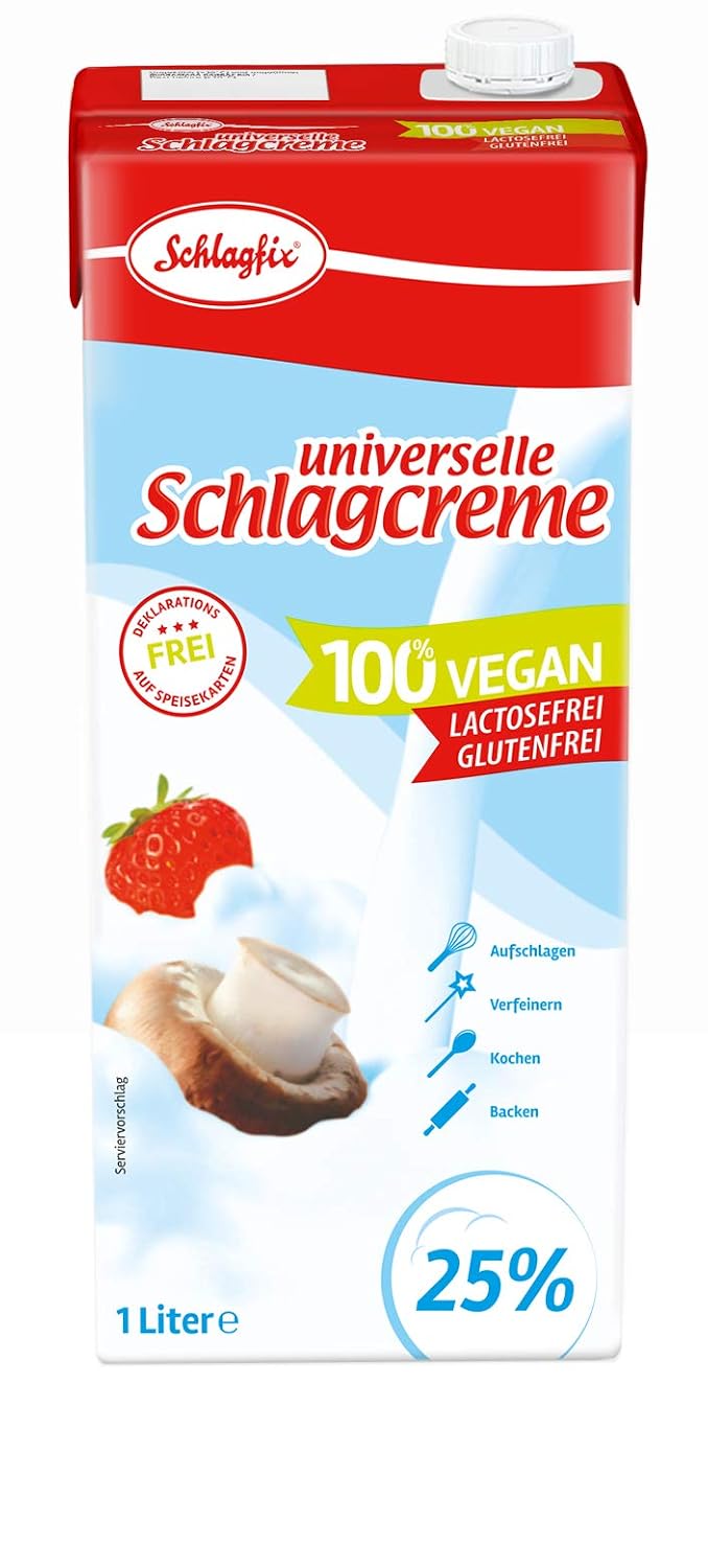 schlagfix plant fat based whipping cream 1000ml