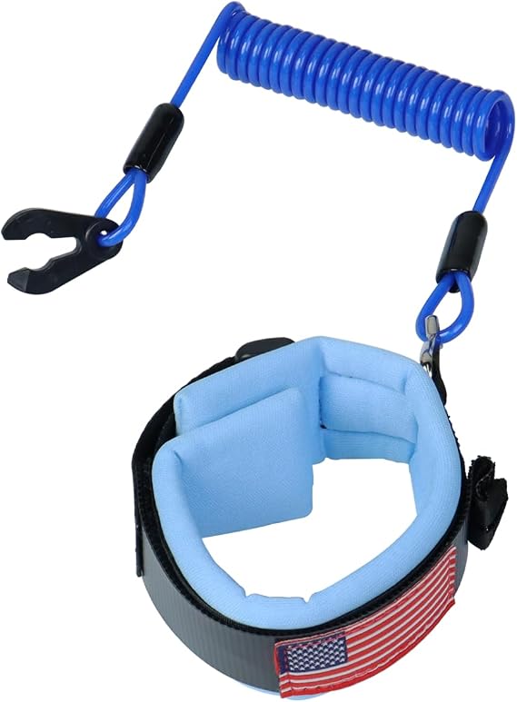 Boat Kill Switch Lanyard Wrist Strap Fit for Yamaha Jet Ski,Outboard Motor Engine Shut Off Tether Emergency Safety Stop Key Cord Lanyard OE:EW2-68348-00-00