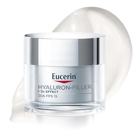 Eucerin Hyaluron-Filler Day Cream SPF 15 for Dry Skin (50ml), Anti-Aging Cream with Anti-Wrinkle and Moisturizing Effect with Hyaluronic Acid for Rejuvenated Skin