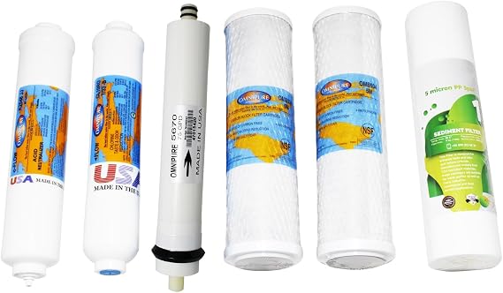 Spring Water Omnipure 6'li Housing Filtre Seti (Açık Cihazlar İçin) Alkali K2548