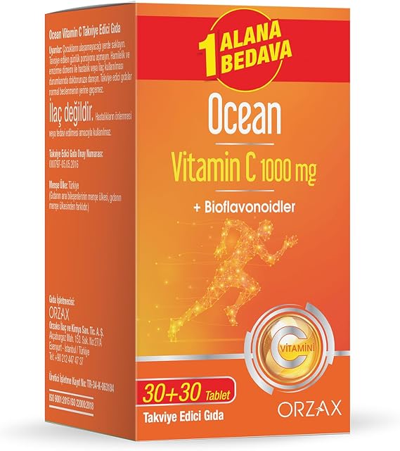 Ocean Vitamin C 1000 Mg 30 Tablet 1 Alana 1 Bedava