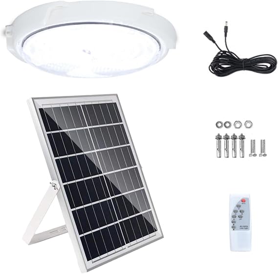 Solar Shed Light Outdoor, Pendant Lamp with Remote