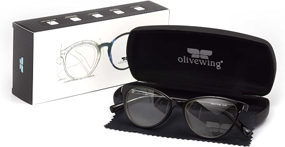 Olivewing Mavi Işık Engelleyici Gözlük | Dinlendirici Bilgisayar Gözlüğü | Genç Yetişkin | Kadın | Çekik Tam Çerçeveli Grilamid TR90 | Mavi Işık, UV, Parlama Önleyici Filtre OLW 1803-06