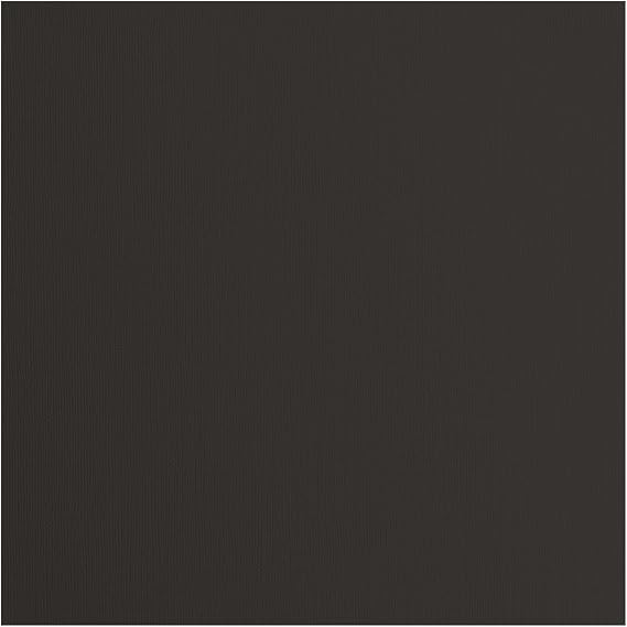 Florence Cardstock Textured - Coloured Card Making Supplies 12 x 12 inch - Black - 20 Sheets - Coloured Paper for Scrapbooking, Card Making and Other Paper Crafts - 216 GSM