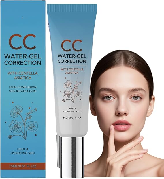 CC Red Correct,Anti Redness Cream,Red Corrector for Face with Colour Correcting&Moisturizing,Long-Lasting CC Foundation for Skin,Red Skin Corrector&Colour Corrector Redness,Balance Skin Tone(Blue)