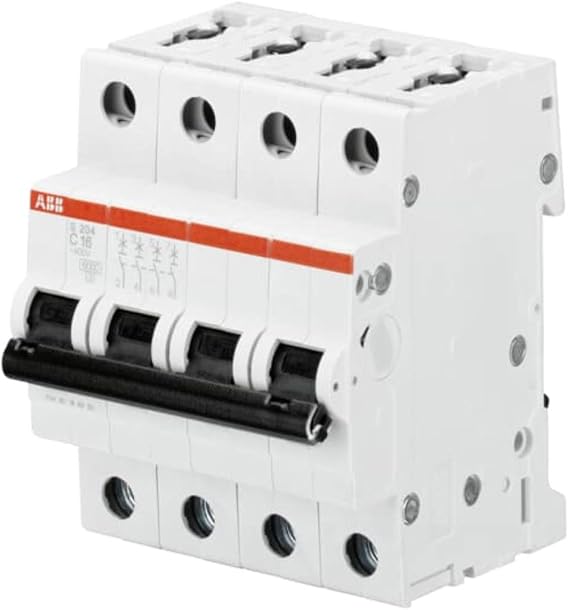 ABB 2CDS254001R0104 Automatic Switch, White and Red, Standard [Energy Class A+]