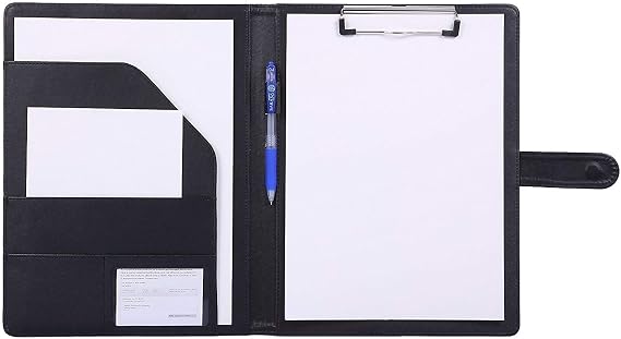 Clipboard A4 folder clipboard folder A4 writing case clipboard folder with clipboard Black