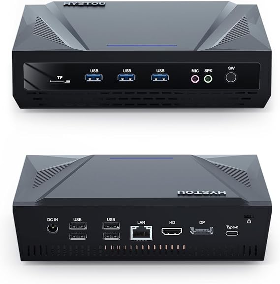HYSTOU Mini Computer, Windows 11 Pro Mini PC i5 1240P(up to 4.4GHz) Micro Computer, 32GB Ram DDR4 512GB NVMe SSD 1TB SDD Barebones PC, 4K Triple Display Type C HD-MI DP Tower PC, TPM2.0, WiFI6/BT5.2