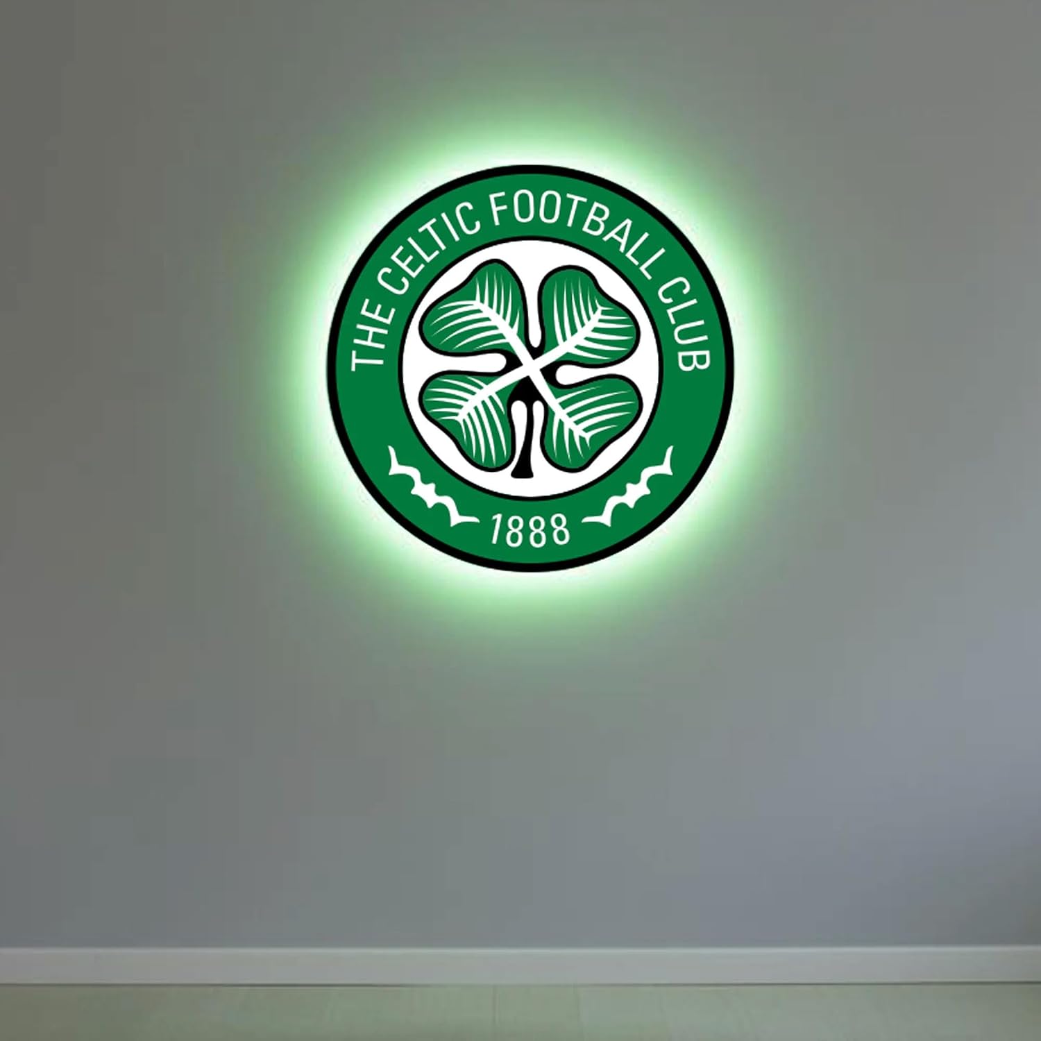 Themed Celtic FC Crest LED Backlit Wallpop