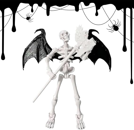Action Figure Skeleton, Articulated Tabletop Decor Model Toys