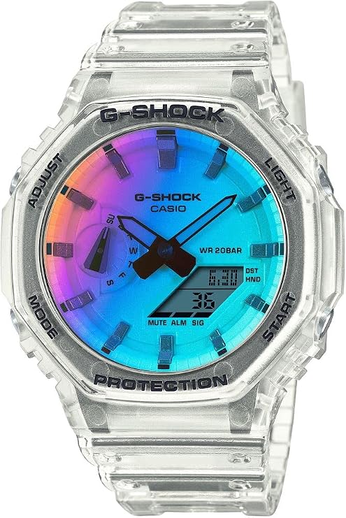 Casio GA-2100SRS-7ADR Kol Saati, G-Shock, Analog/Digital, Gri, Erkek