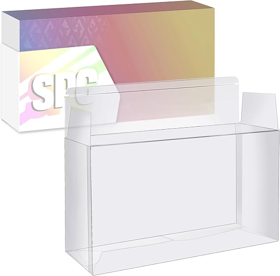 DEDC 1PCS Plastic Protector for Prismatic Evolutions Super-Premium Collection 2025 Release, Clear PET Display Case 14.4"x6.92"x3.46" Tailored for 2025 SPC Only (Not for UPC Series)