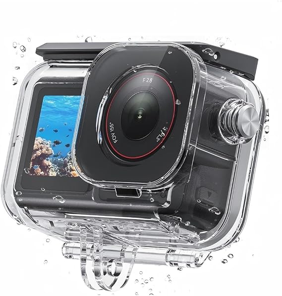 TELESIN Waterproof Case for DJI Osmo Action 6, Underwater Photography Waterproof Housing Case, Dive Housing, Deep Dive Waterproof and Dustproof Protection Housing, Diving Protection Shell, Underwater