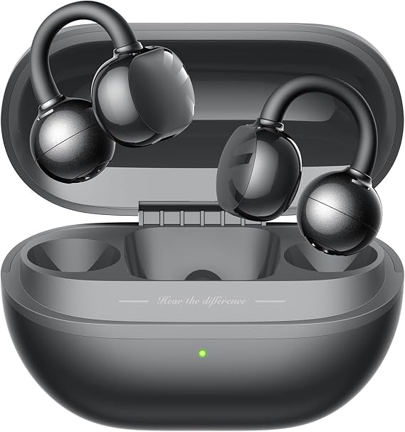 SoundPEATS POP Clip Open-Ear ENC OWS Bluetooth 5.4 Kablosuz Kulaklık Siyah