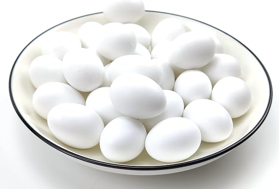 10 Pcs Plastic Eggs Pigeon Eggs Solid Fake Pigeon Egg Simulation of Solid Plastic Pigeon Eggs for Pigeon