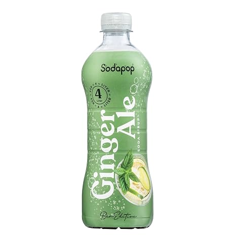 Sodapop Ginger Ale Syrup Bar Edition Reduced Sugar Low Calorie 500 ml