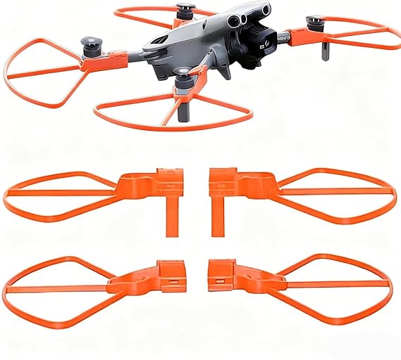 Propeller Guard Protector for DJI Mini 5 Pro, Anti-collision Ring Propeller Blade Protection Safety Cover Accessories for DJI Mini 5 Pro (With Landing Gear-Orange)
