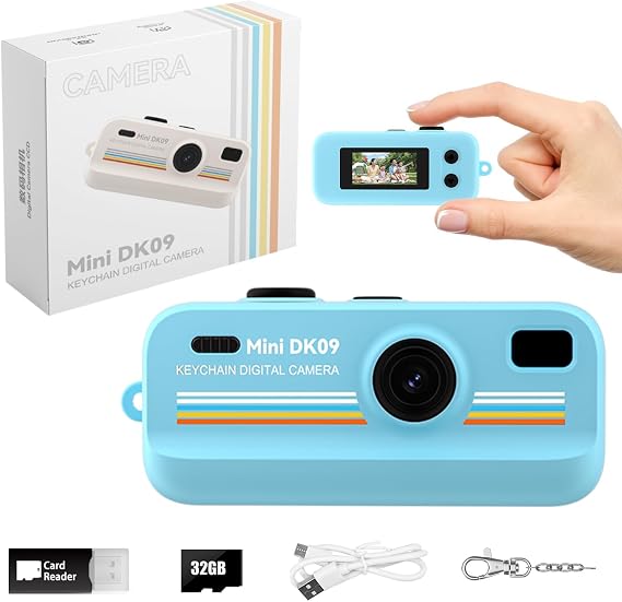 Mini Retro Digital Camera 2K HD 16X Zoom LED Light