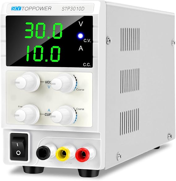 Stabilized Power Supply Variable DC Power Supply 0-30V 0-10A Switching Power Supply Automatic Switching Multiple Protections Low Noise for Repair