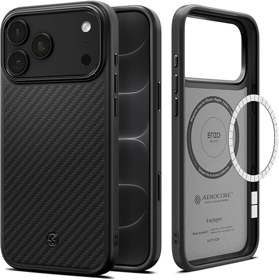 Spigen Enzo Aramid T MagFit Case for iPhone 18 Pro MAX/iPhone 17 Pro MAX