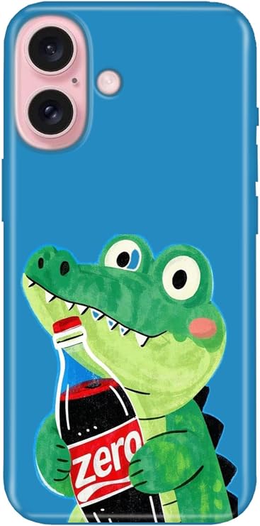Apple iPhone 16 ile Uyumlu Diyet Temalı Desenli Darbe Emici Silikon Kılıf, Çok Renkli