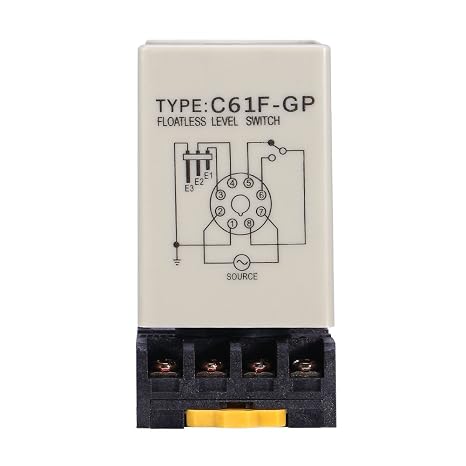 C61F-GP Liquid Level Switch Floatless Liquid Level Switch AC220V Base Liquid Level Controller