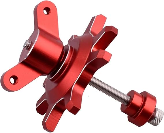 1/10スケール クローラー 泥タイヤ ハブツール 1.9インチ 5.6cm ビードロック ホイールリム 取り付けおよび取り外しツール アセンブリ 1.9 2.2 ロック クローラー 車 タイヤ Traxxas TRX4 Axial RC4WD D90 Gen8 レッド