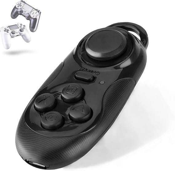 Wireless Bluetooth Remote Controller for Gamepad Selfie Camera Shutter Wireless Mouse 3D VR Glasses Remote Control for Android PC TV Box (Black)