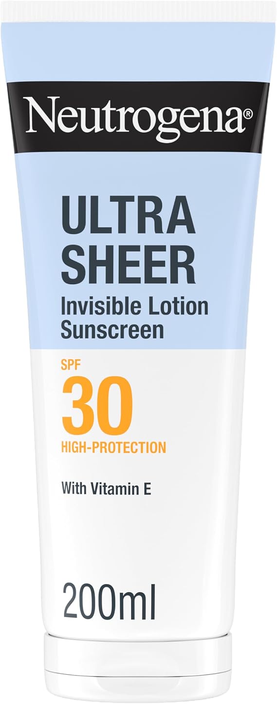 Neutrogena Ultra Sheer Invisible Moisturizing Sunscreen SPF30, 200 ml