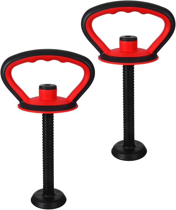 2pcs Adjustable Kettlebell Handle with Base and Nut Quick Assembly Compact Fitness Accessory for Home Gym Functional Trainer Equipment Ergonomic Grip for Efficient Strength