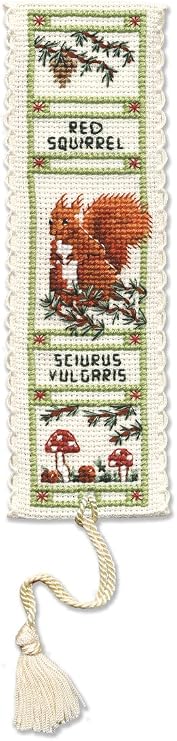 Collection Cross Stitch Bookmark Kit - Red Squirrel