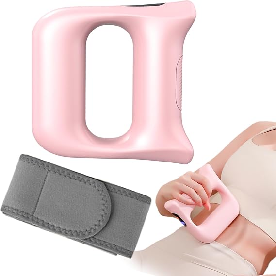 Deep Tissue Vibrations Massager, Cordless Massager Ring with 3 Modes & 5 Levels, Full Body Massagers with Belt, Fascial Release Ring for Belly, Legs, Waist, Neck, Arms, Muscle Knot Relax