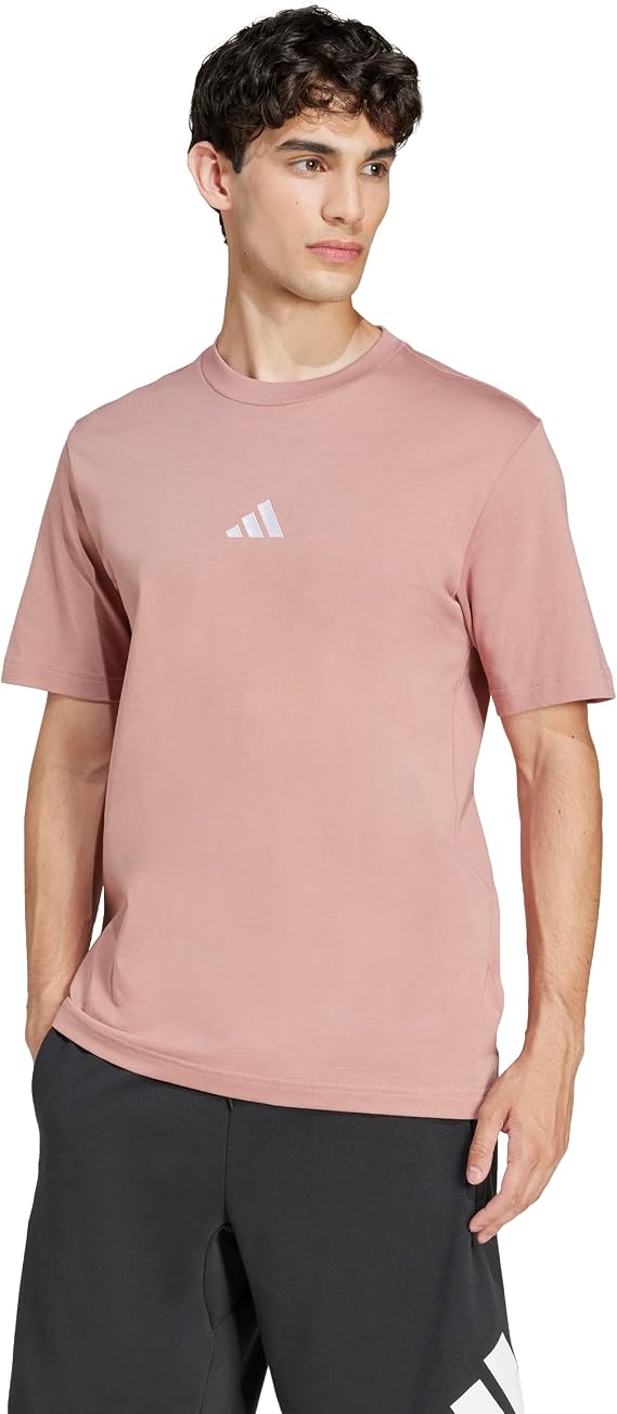 Adidas Men's Essentials Small Logo Single Jersey Tee