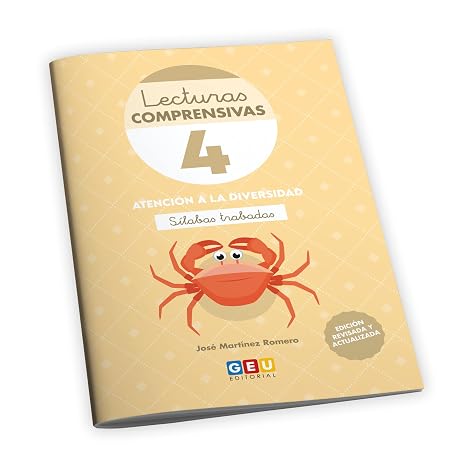 Comprensión Lectora 1 Primaria | Lecturas Comprensivas GEU | Lecturas Comprensivas 4 | Pauta Cuadrícula - Sílabas Trabadas | Editorial GEU 1 Primaria