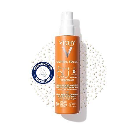 Vichy Liquid Spray, Suitable for Sensitive Skin, Photoprotection SPF50+