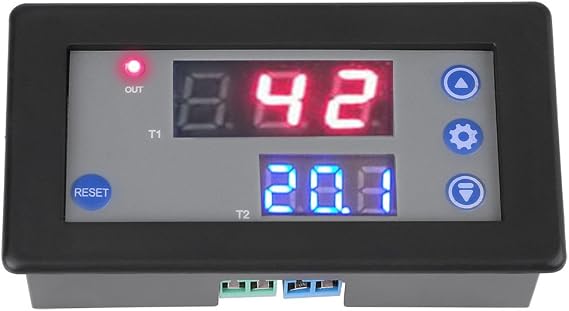 Multifunction Digital Cycle Timer Delay Relay Module Timing Switch Control for DC 12V Industrial Automation and Motor Control Applications