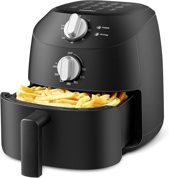 Midea Air Fryer 2L, Oil-Free Air Fryer, 10 Automatic Programs, Timer, Auto Shut-off Function, Easy to Clean, BPA Free, 1150W, Black