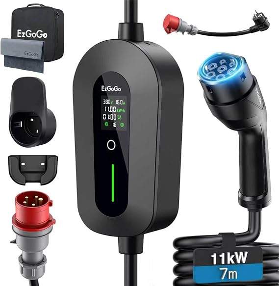 EzGoGo Mobile Wallbox 11kW 7m 6-16A with CEE Plug