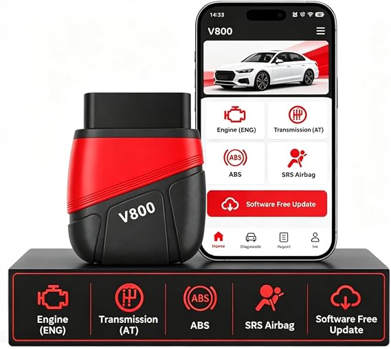 Obd2 スキャナー車診断ツールコードリーダー Abs Srs Eng トランスミッション付き