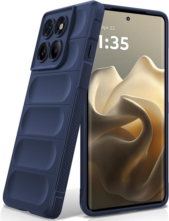 Silicone Case for Motorola Moto Edge 60 Pro, Blue